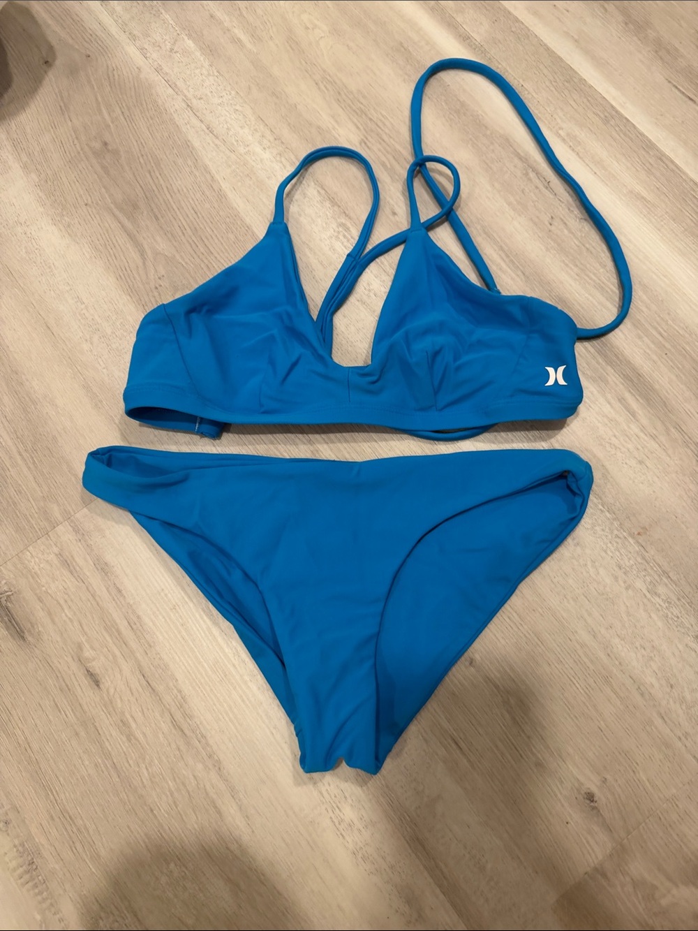 Hurley Bright Blue Strappy Two-Piece Bikini